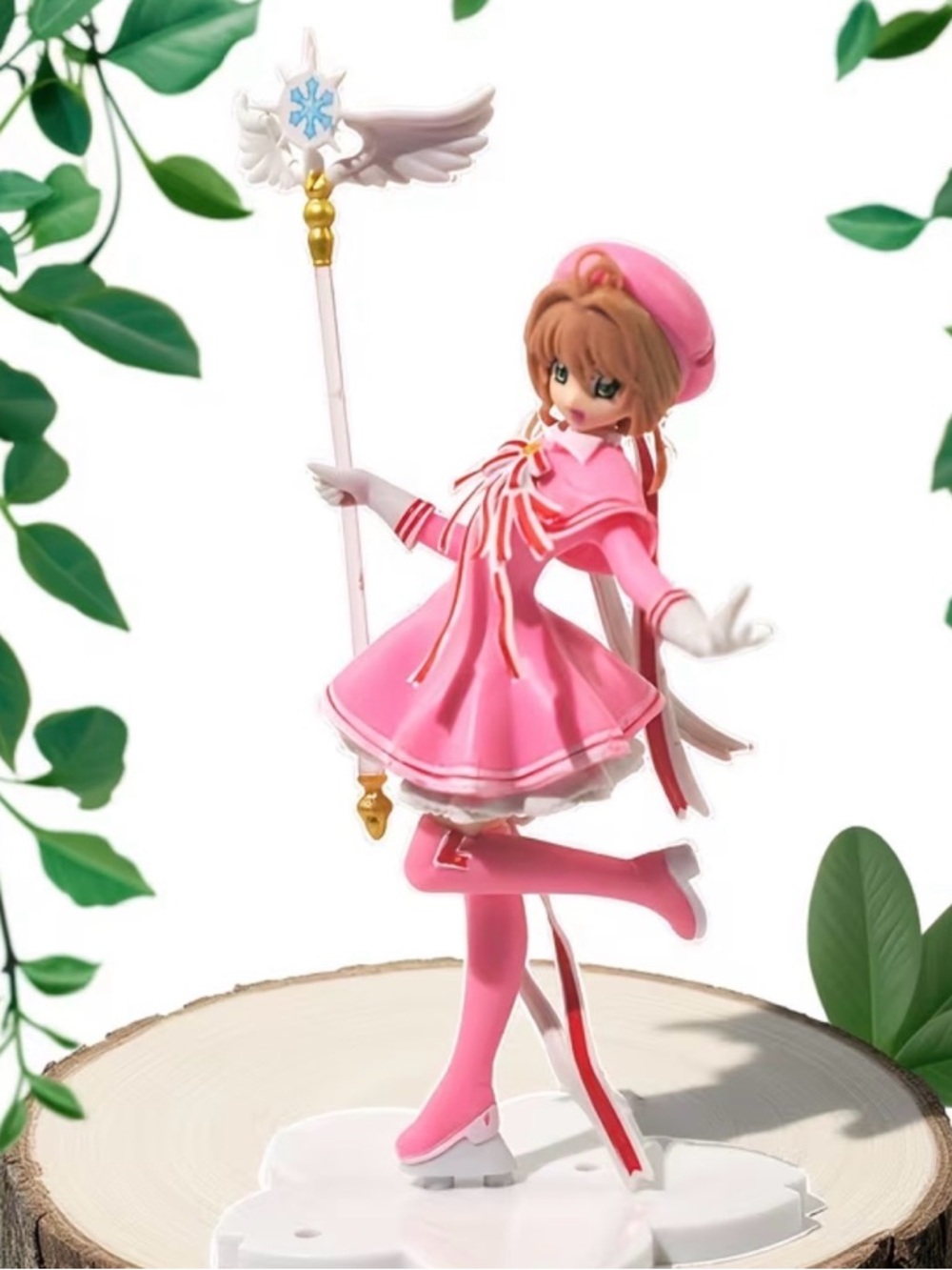 Anime Mini Figure in Pink Outfit